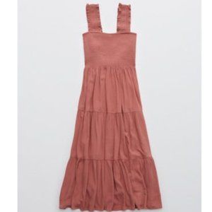Arie Smocked Midi Dress